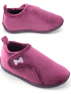 Gezer Kışlık Kız Çocuk Pvc Rahat Taban Cırt Cırtlı Ayarlanabilir Ev Okul Kreş Panduf Ayakkabı