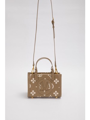 Lêvi D'or Yeşil Mini Boy Baskılı El Çantası