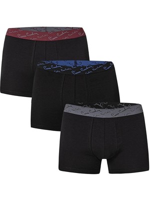 Pierre Cardin Erkek 3'lü Strech Boxer, %95 Pamuk %5 Likralı