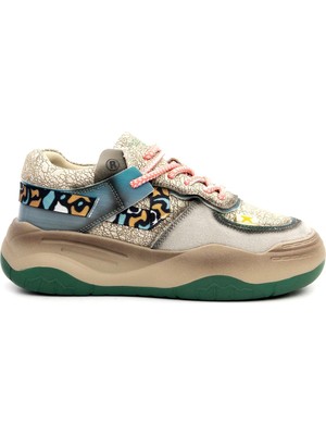 Guja 25K328 Kadın Renkli Kalın Taban Sneaker Ayakkabı