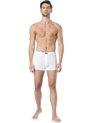 Pierre Cardin 2 Adet %100 Pamuklu Penye Beyaz Erkek Boxer