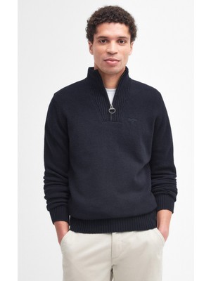 Barbour Essential Lambswool Half Zip Kazak NY71 Navy