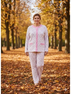 Aysun Tekstil Yeni Ürün!!!iki Iplik Şardonlu Yüzde Yüz Pamuklu Kumaş Önden Açık  Anne Pijama Takımı