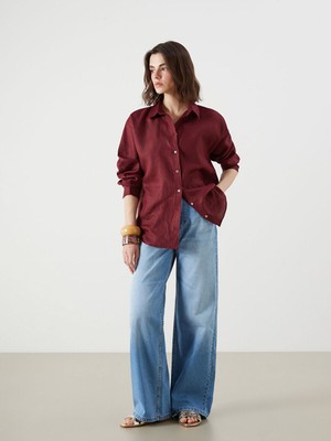 LC Waikiki Yeni Sezon Wideleg Kadın Jean PANTOLON_8684687709924