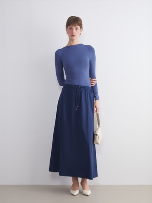 LC Waikiki Vizyon Yeni Sezon Beli Lastikli Poplin A Kesim ETEK_8684688884217