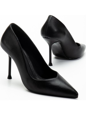 Suins Shoes Suins Hakiki Deri Morgen Model Kadın Ince Topuklu Stiletto Ayakkabı