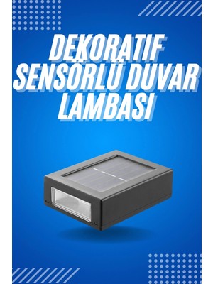 Ronanna Solar Güneş Enerjili Çift Taraflı Duvar Lambası Çift Taraflı Duvar Lamba Güneş Enerjili