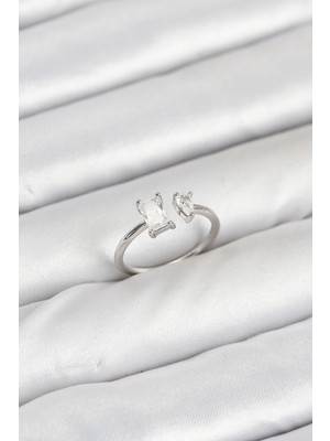 Stillove Pirinç Gold Renk Zirkon Taşlı Kadın Yüzük