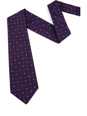 Cacharel Erkek Mor %100 Ipek Kravat 50317290-370