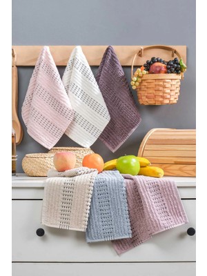 Mira Home 6’lı Soft Touch Mutfak Pamuklu Havlu Seti 30X50 cm