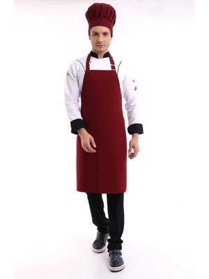 Askılı Önlük Cepsiz - 19 Bordo