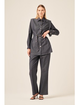 Ftz Women Ftz Kadın Kot Takım  Lacivert 31184