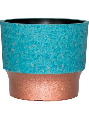 Hc Companies Sprite Yuvarlak Bitki Saksısı, 17,7 cm (7 Inç) Sprite Yuvarlak Bitki Saksısı, Drenajlı, Iç Mekan Dış Mekan Bitkileri Için, Turkuaz