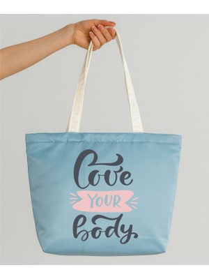 Ada Kostüm Love Your Body Tasarım Mat Saten Çanta
