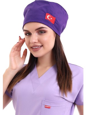 Bone Bayrak Işlemeli - 128 Mor