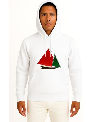 Bahriyeli Collection Kapüşonlu Gaza Flotilla Raid Ship To Gaz Göğüs Tasarımlı Unisex Sweatshirt