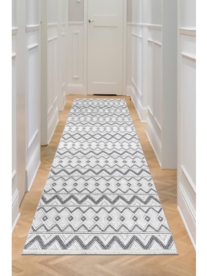 Bazaar Forum Pamuk Taban Dijital Baskı Kaymaz Tüy Dökmeyen Makinada Yıkanabilir Salon Halısı Mutfak Halısı