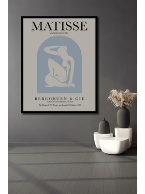 Teona Ahşap Dekoratif Ahşap Dikdörtgen Tablo Matisse Afis Çerçeve Görünümlü