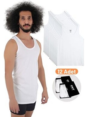 12 Adet CNT Erkek Penye Atlet (Kutulu)
