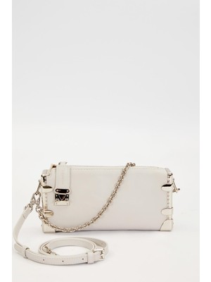 Levidor Gri Metal Köşeli Omuz Çantası