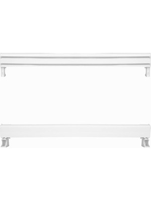 Dekoratif Perde Kornişi 2 Kanallı Alüminyum Dekoratif Ray Korniş Modern Rustik Korneş (300 Cm)