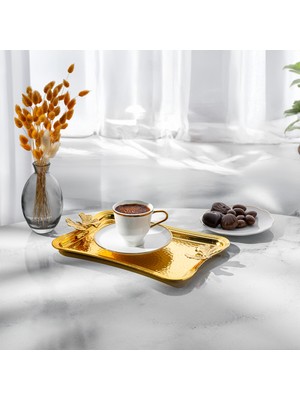 Emsan Butterfly Tepsi Gold 21 cm