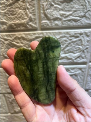 Gemsartdeco Yeşim Doğaltaş Gua Sha Masaj Taşı