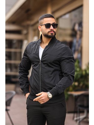 Baselco Erkek Slim Fit Bomber Süet Ceket Mevsimlik Suya Dayanıklı Özelliklerle