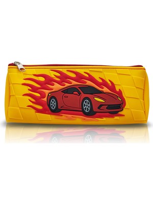 Omilife Araba Tasarımlı Pvc Kalem Kutusu – Dayanıklı Silikon Yapı, Çocuklar Için Şık ve Pratik Saklama Kutusu, Çevre Dostu ve Uzun Ömürlü