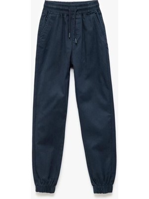 Koton Erkek Çocuk Beli Bağcıklı Cep Detaylı Pamuklu Gabardin Jogger Pantolon