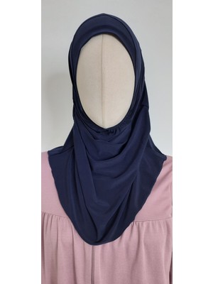 Erasra Class Kız Çocuk Pratik Başörtü (  4-10  Yas ) Lacivert Renk