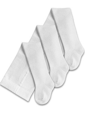 Panfilia Giza Kids Kız Erkek Unisex Bebek Çocuk Krem Külotlu Çorap 3lü Set