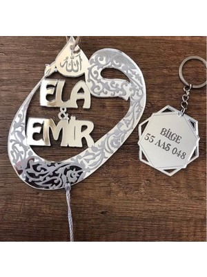 Olur O Zaman Kişiye Özel Anahtarlıklı Vav Harfi