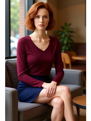 FRM Kadın V Yaka Uzun Kollu Vücuda Oturan Örme Üst Konforlu ve Şık Kaliteli Şık Rahat Modern Zarif