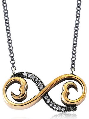 Gümüş Otantik Sonsuzluk Bayan Kolye