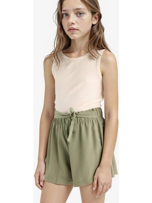 DeFacto Kız Çocuk Bisiklet Yaka Basic Düz Atlet Z7815A625HS