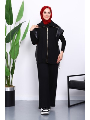 İmaj Butik Siyah Yelek Pantolonlu Takım