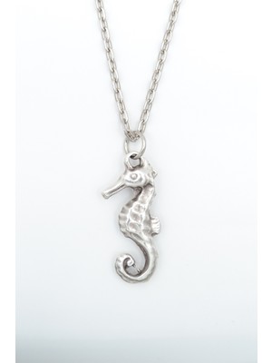 IDR Denizatı Gümüş Kaplama Düz Zincir Kolye