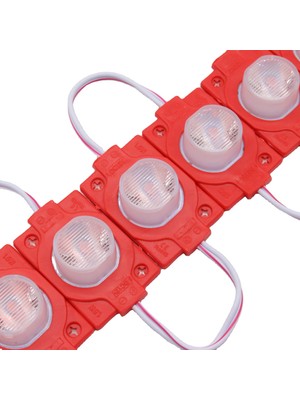Burul 1.5W Dik Açı Mercekli Kırmızı Reklamcı Modül LED Parmak LED Lamba 12 Volt 20 Adet