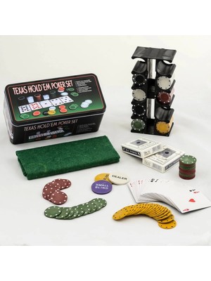 MCM Group Poker Oyunu 200 Chip ve 2 Adet Iskambil Kağıt Setine Sahip Poker Oyunu ALK2540 - Lisinya