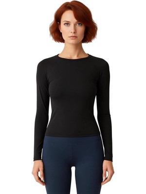 Ersefa Kadın Spor Üstü Uzun Kollu Esnek Mikro Örme Kumaş ve Rahat Kalıp Kaliteli Şık Rahat Modern