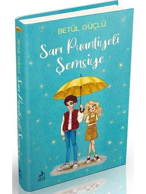 Ren Kitap Sarı Puantiyeli Şemsiye (Ciltli)