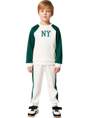 Ersefa Erkek Çocuk Pamuklu Spor Takım Oversize Sweatshirt ve Eşofman Altı Kaliteli Şık Rahat