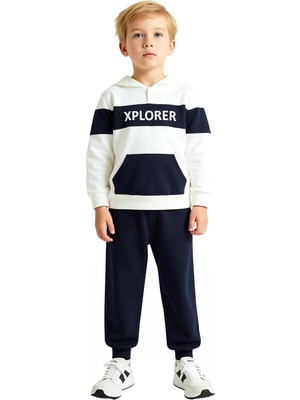 Ersefa Erkek Çocukları Için Enerjik Kapüşonlu Takım Günlük Konfor ve Stil Kaliteli Şık Rahat