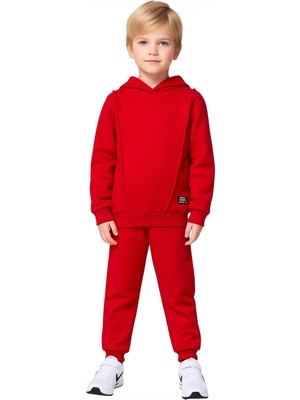 Ersefa Erkek Çocuk Iki Parçalı Kapüşonlu Sweatshirt ve Eşofman Takımı Günlük Kullanım Için Ideal Seçenek