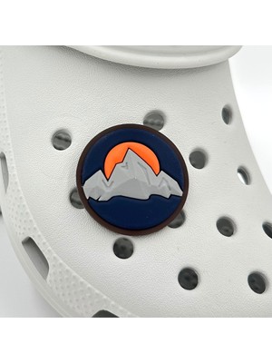 Balp Charm Terlik Süsü ve Aksesuarı , Çanta Süsü – Jibbitz 3D Batan Güneş Manzara Görsel Logo Aksesuar