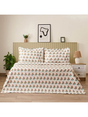 Matmel Soft Buttercup Jakarlı Çift Kişilik Yatak Örtüsü Seti - Turuncu