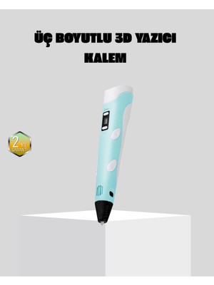 3D Kalem Ergonomik ve 1.75 mm Filament Destekli Fdm Yazıcı Kalemi