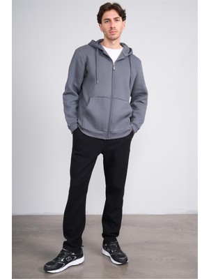 Mentality 6662 Erkek Regular Waffle Yan Cep Pantolon Siyah