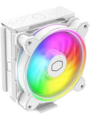 Master Hyper 212 Halo Beyaz Cpu Soğutucu - 120MM Fan | Destek Amd ve Intel Cpu Soketi Am5, Am4/lga 1700, 1200, 1151, 1150| Pwm Kasa Fanları | 51.88 Cfm Hava Akışı | 4 Isı Borusu | Gen 2 Argb